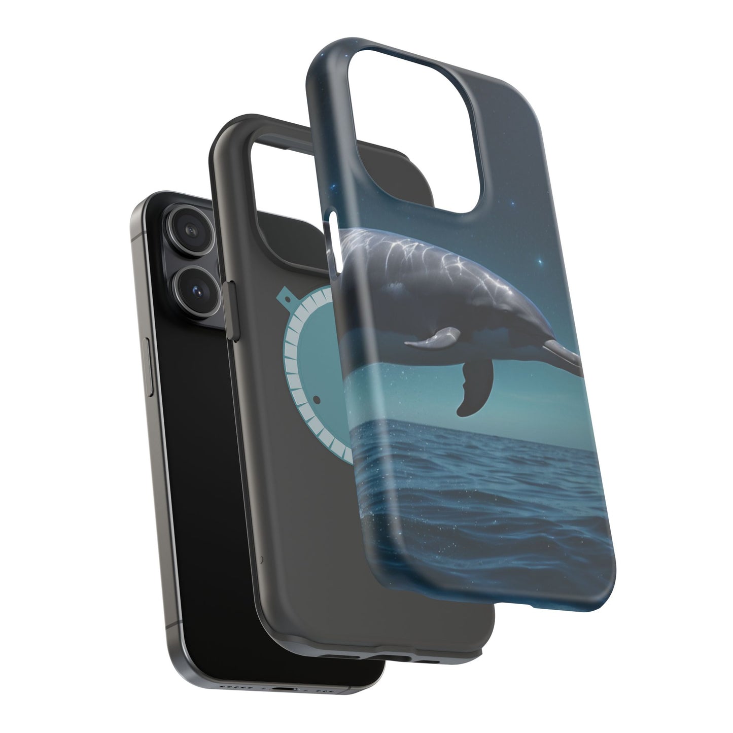 Midnight Ocean Dolphin - MagSafe-Compatible Case