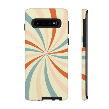 Retro Swirl Samsung Galaxy Case – Durable, Vintage-Inspired Design with Dual-Layer Protection
