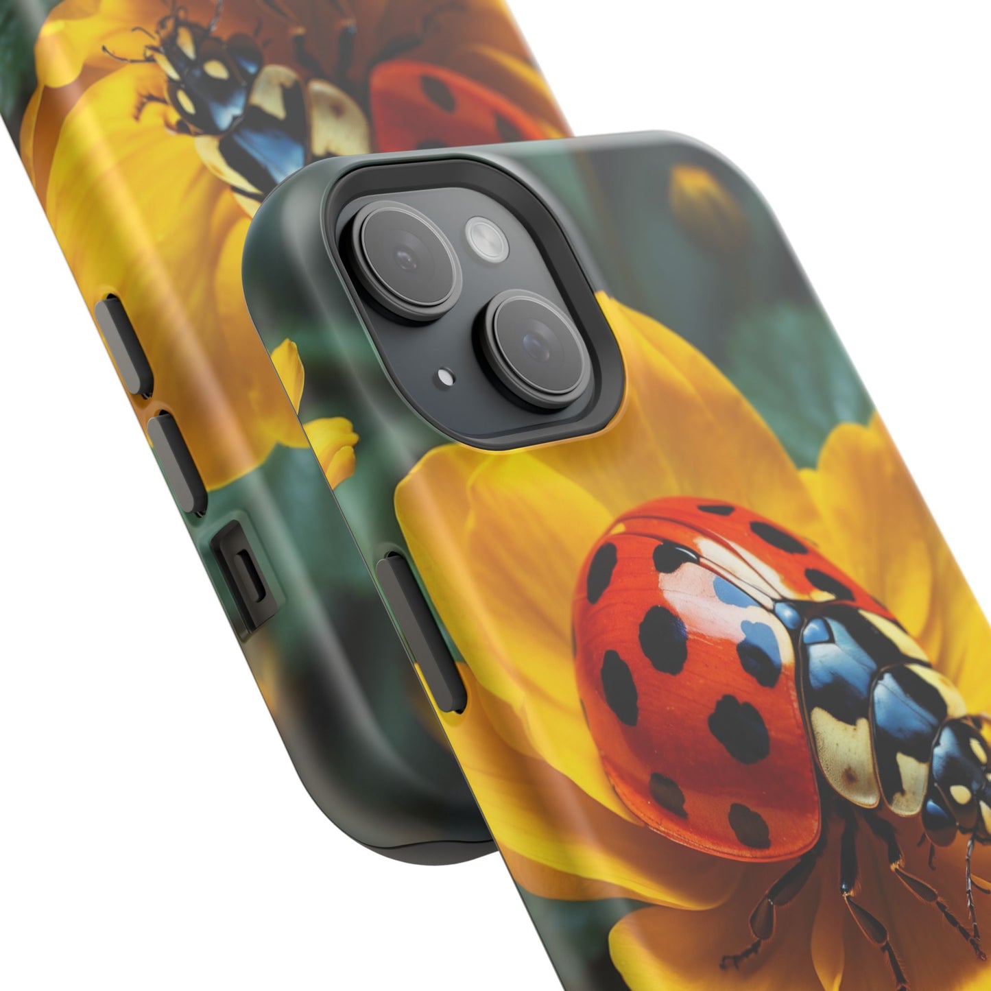 Yellow Blossoms with Bug Accent - MagSafe iPhone Case