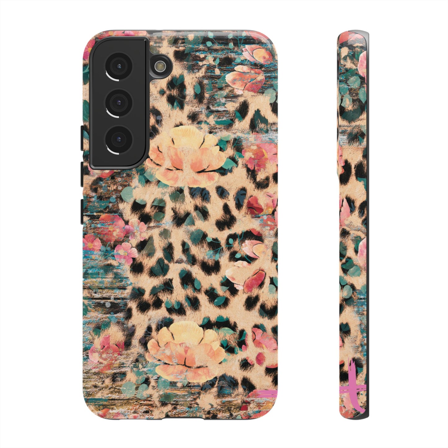 Rustic Floral Leopard - Samsung Galaxy Series Case