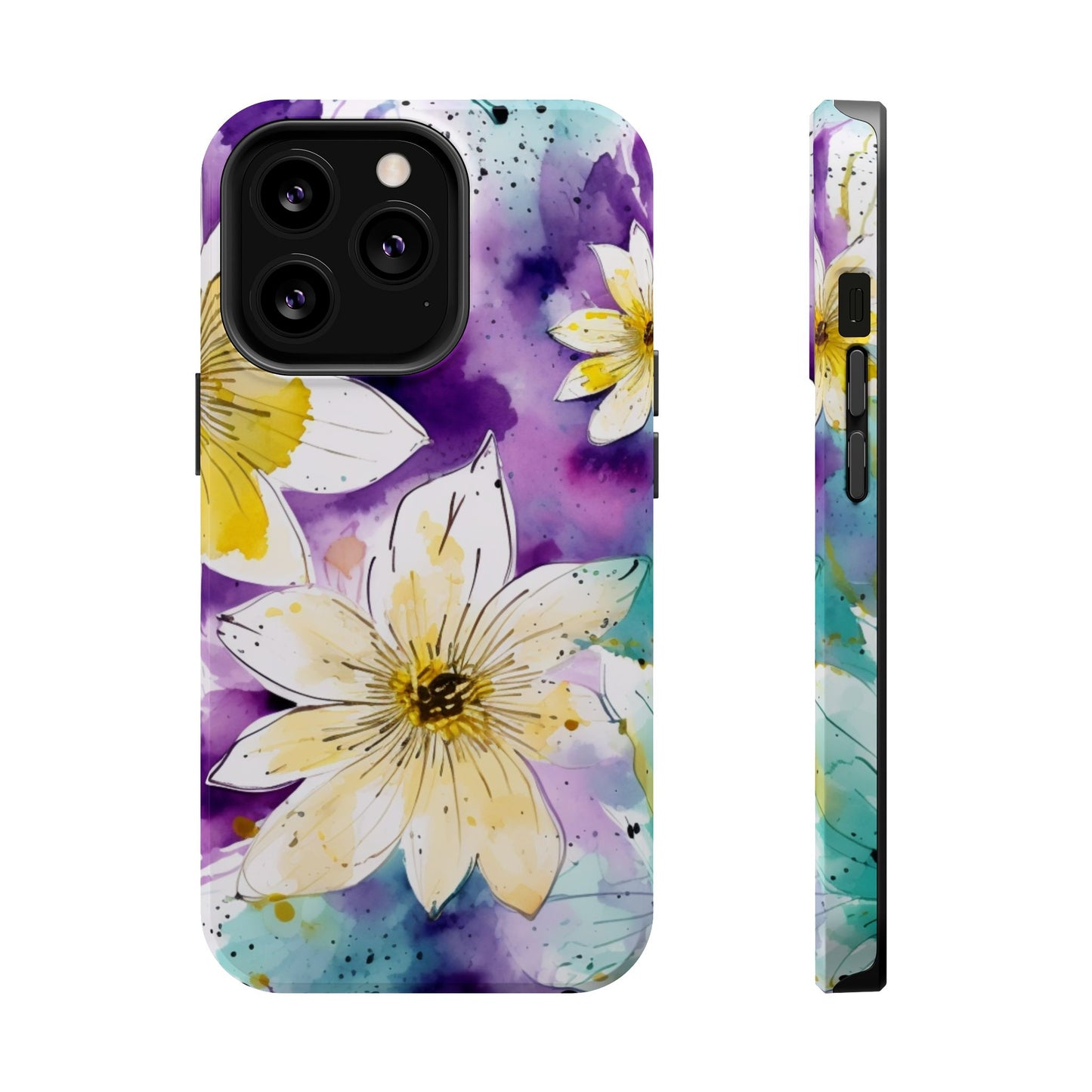 Abstract Floral Watercolor Splash - MagSafe iPhone Series Case