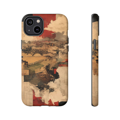 Vintage Abstract iPhone Case - Rustic Art Protective Cover