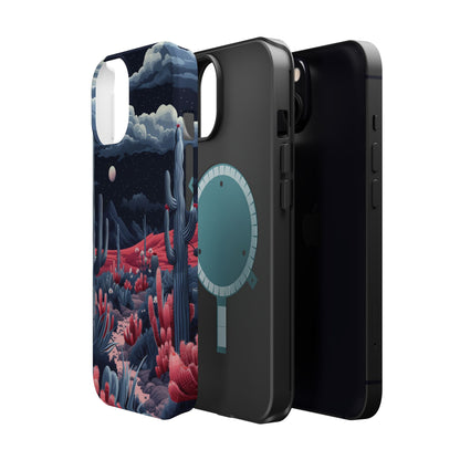 Moonlit Saguaro iPhone Case