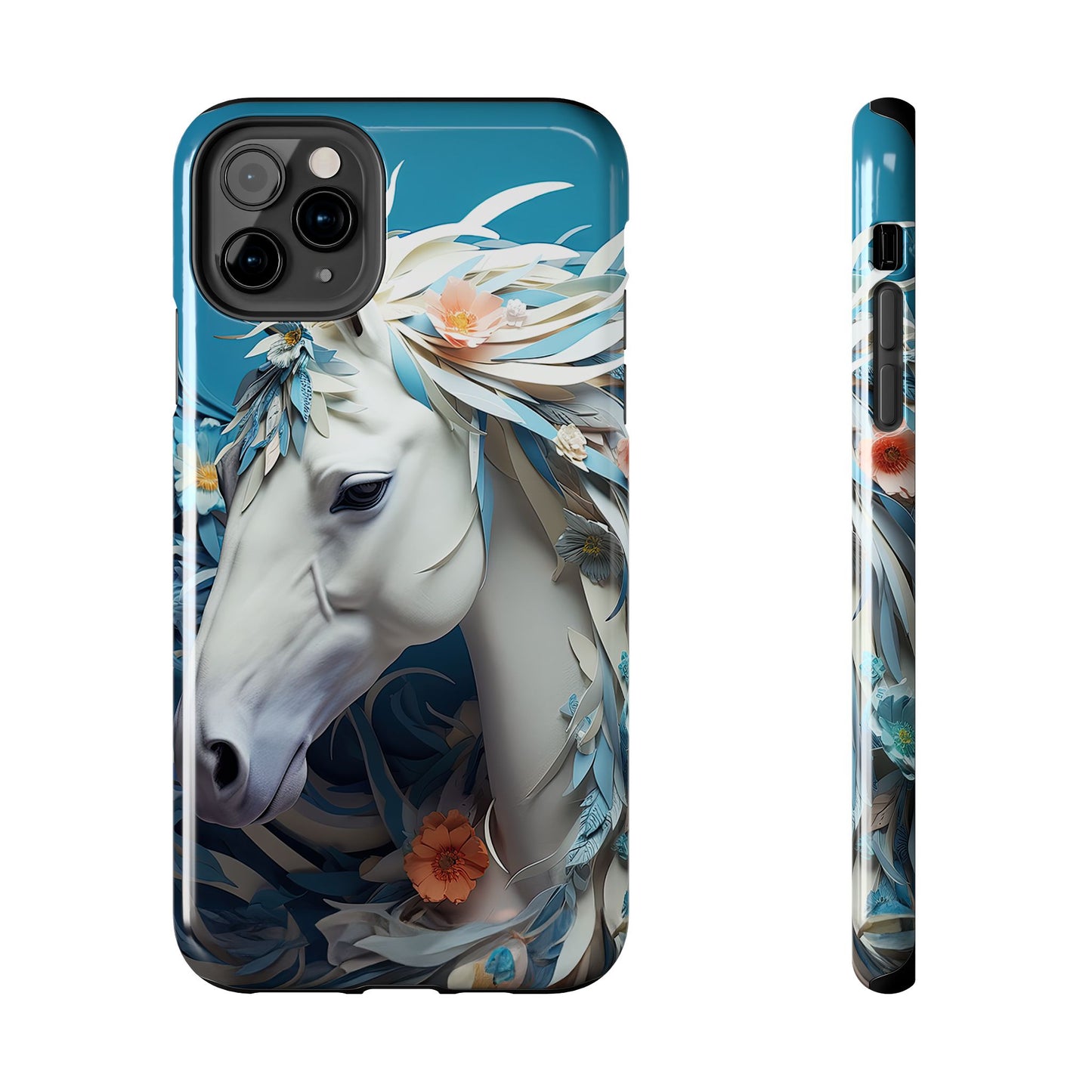 Floral Horse iPhone Case