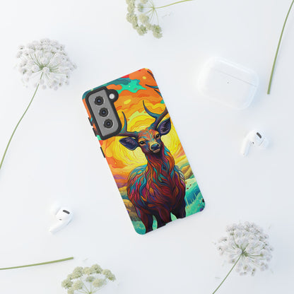 Vibrant Stag in Bloom – Samsung Galaxy Case