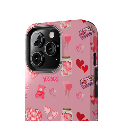 Pink Valentine Love Collage – iPhone Case