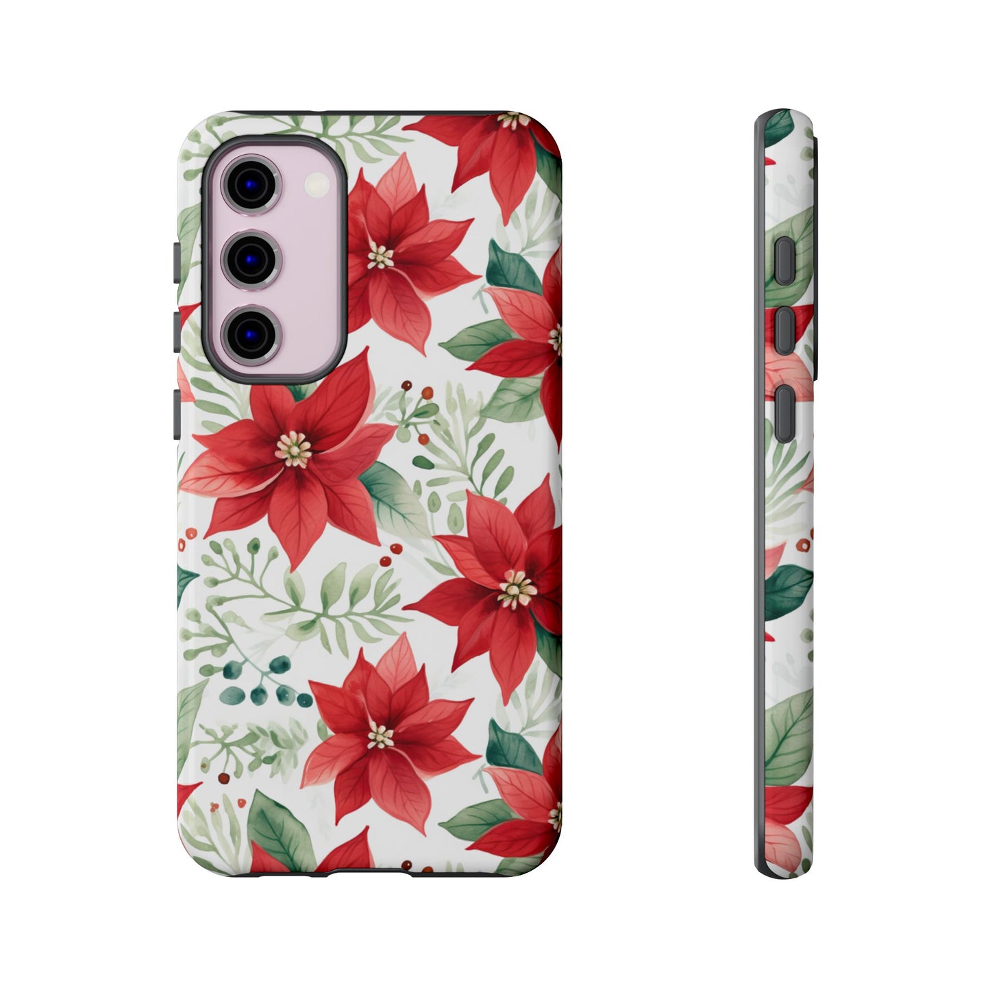 Festive Poinsettia Holiday Pattern – Samsung Galaxy Series Case