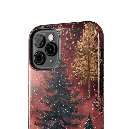 Rustic Red Winter Forest - iPhone Series Case