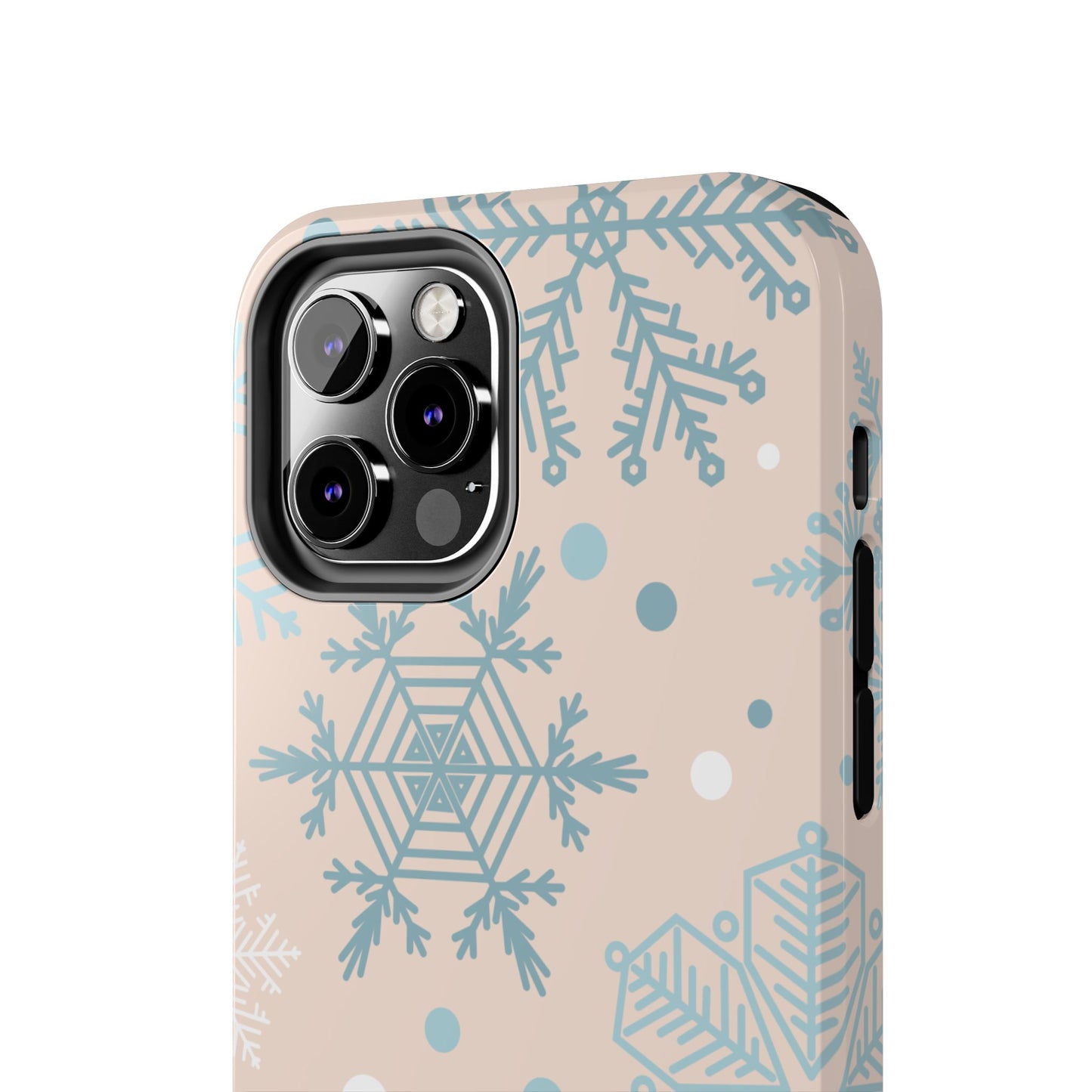 Winter Snowflakes iPhone Case – Shockproof, Smooth Matte Finish, Dual-Layer Protection