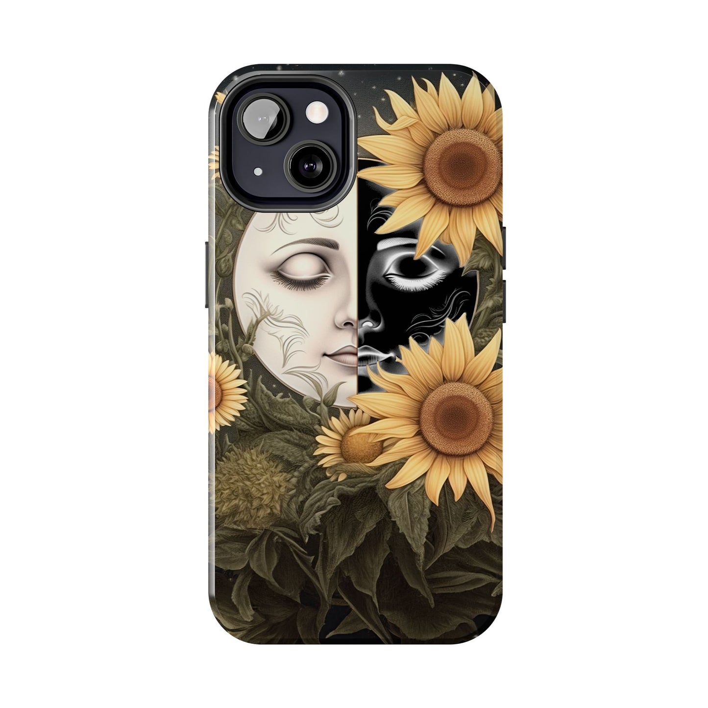 Sunflower Moon and Stars iPhone Case – Ethereal Art