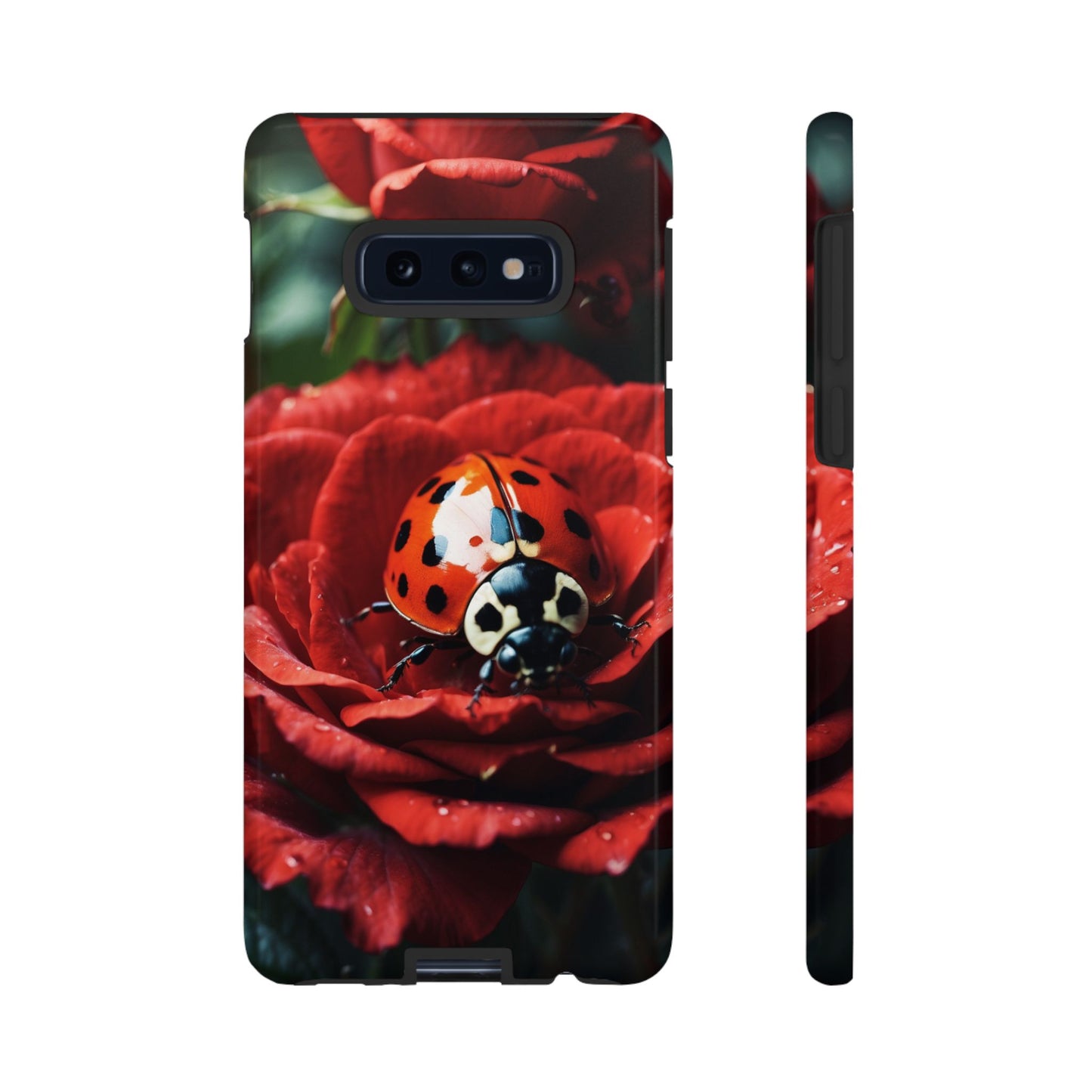 Elegant Rose & Ladybug Charm - Samsung Galaxy Case