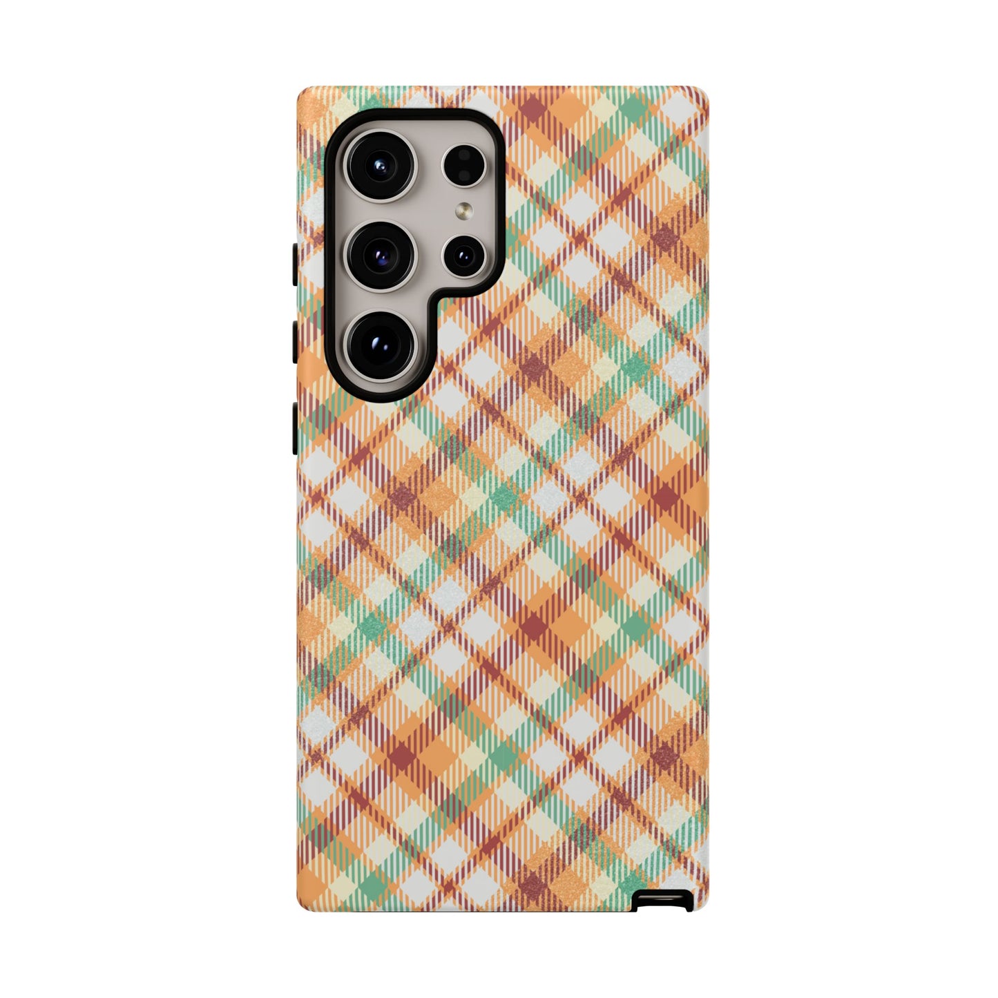 Samsung Galaxy Case - Autumn Harvest Plaid Design