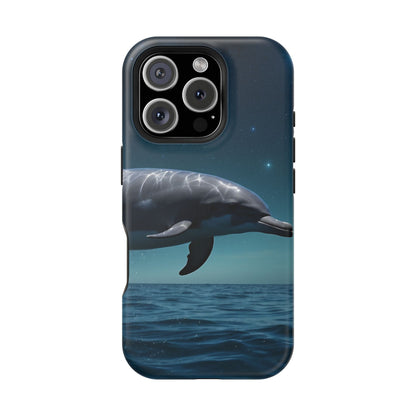 Midnight Ocean Dolphin - MagSafe-Compatible Case