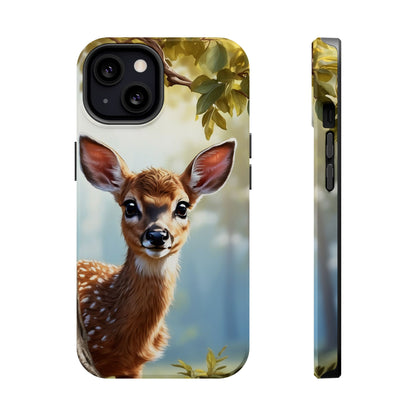 Whimsical Fawn in a Sunlit Forest MagSafe iPhone Case