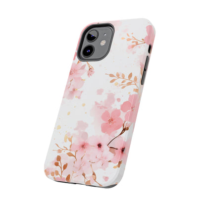 Soft Pink Cherry Blossom iPhone Case – Elegant Floral Design