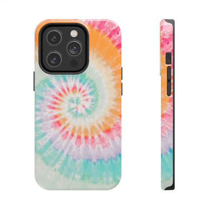 Pastel Swirl Tie-Dye iPhone Case – Soft & Minimalistic Style