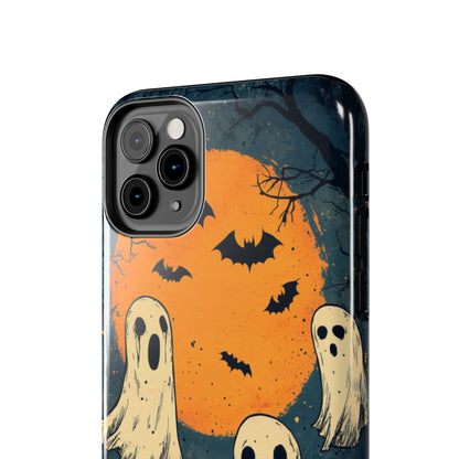 Haunted Ghosts & Full Moon iPhone Case – Spooky Halloween Design