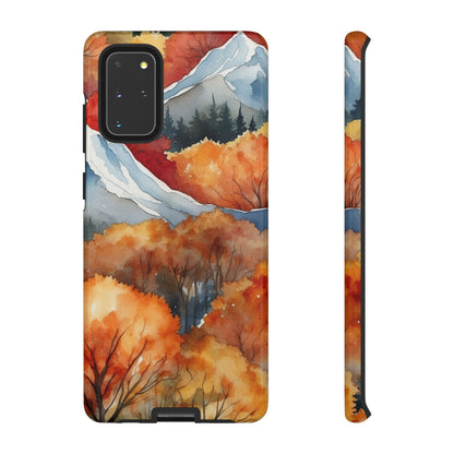 Autumn Mountain Forest Watercolor - Samsung Galaxy Case