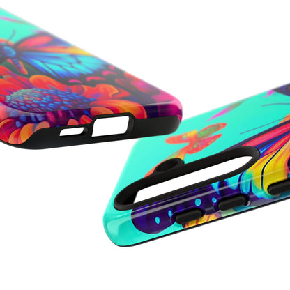 Vivid Butterfly & Floral Burst - Samsung Galaxy Case