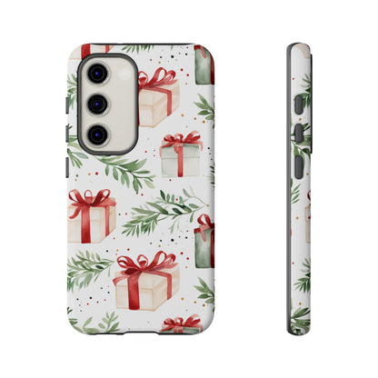 Watercolor Holiday Gifts & Greenery - Samsung Galaxy Series Case