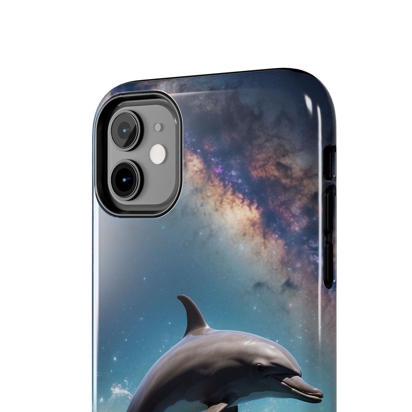 Dolphin Galaxy Splash - iPhone Case