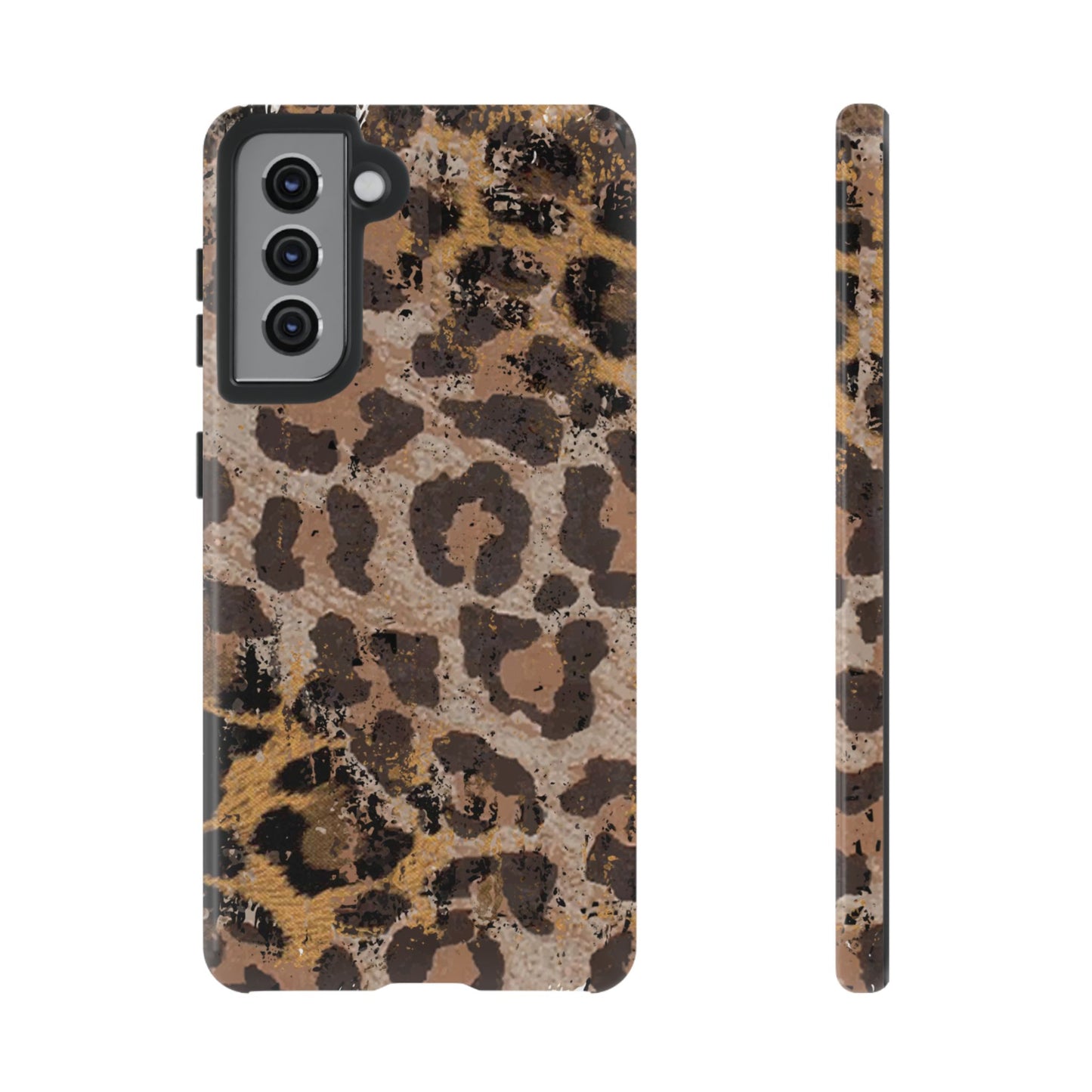 Vintage Distressed Leopard Print - Samsung Galaxy Series Case