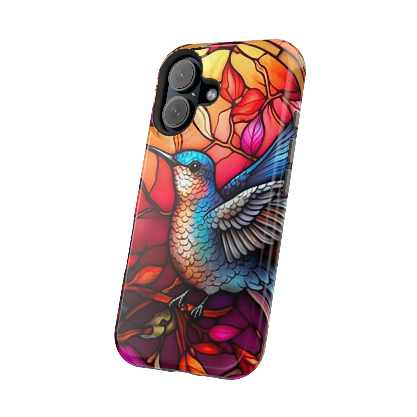 Radiant Multicolor Bird Artwork - MagSafe iPhone Case