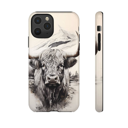 Western Highland Cow Case | Durable Farmhouse Design