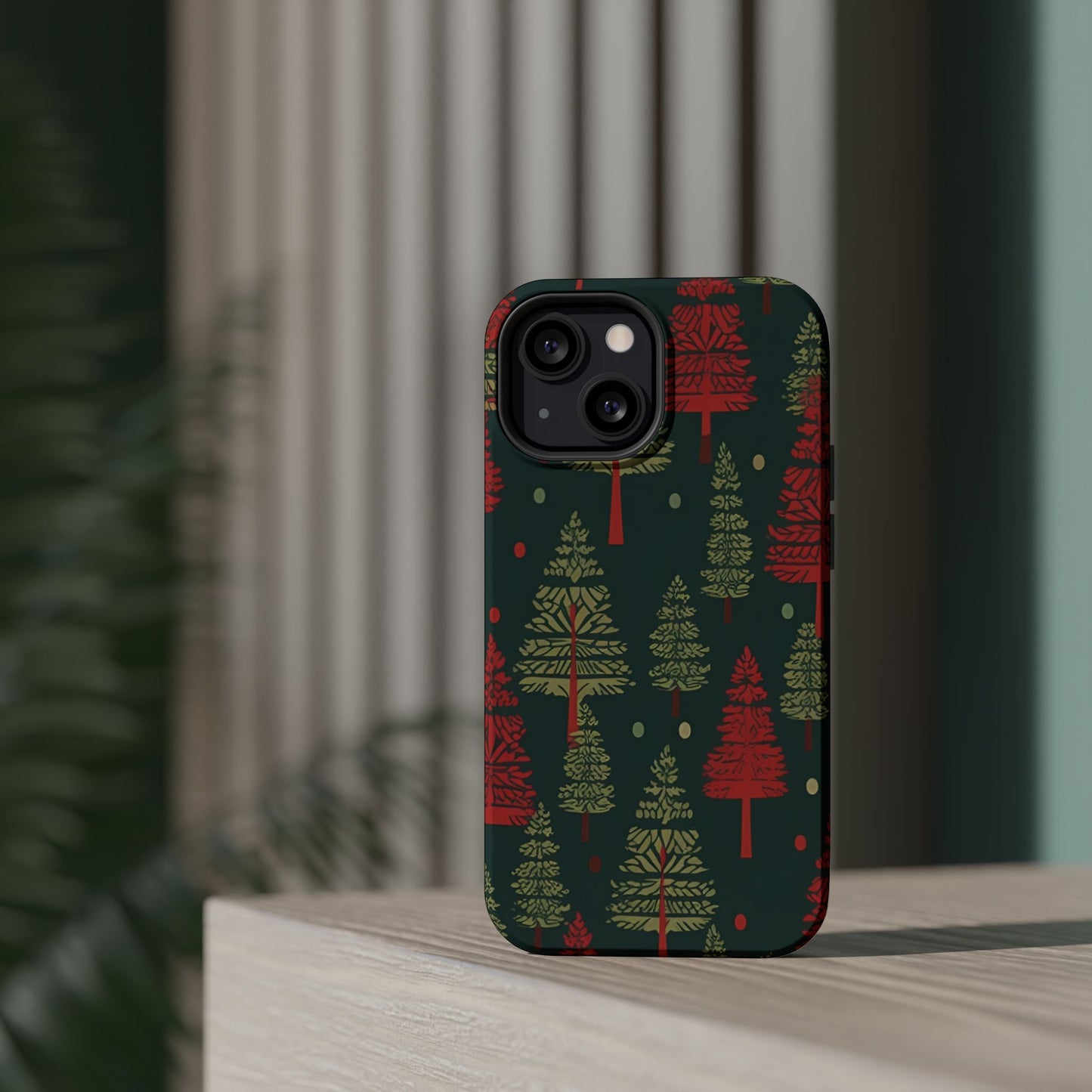 Retro Christmas Trees Pattern -  MagSafe iPhone Series Case