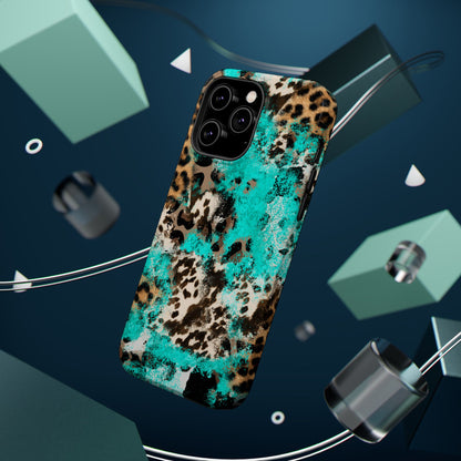 Aqua Splash Leopard - MagSafe iPhone Series Case