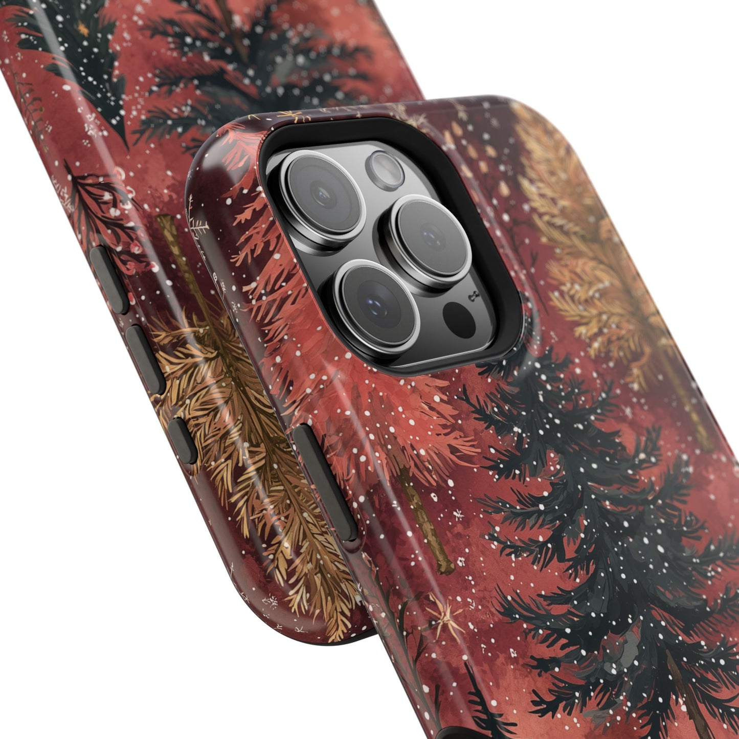 Rustic Red Winter Forest - MagSafe iPhone Series Case