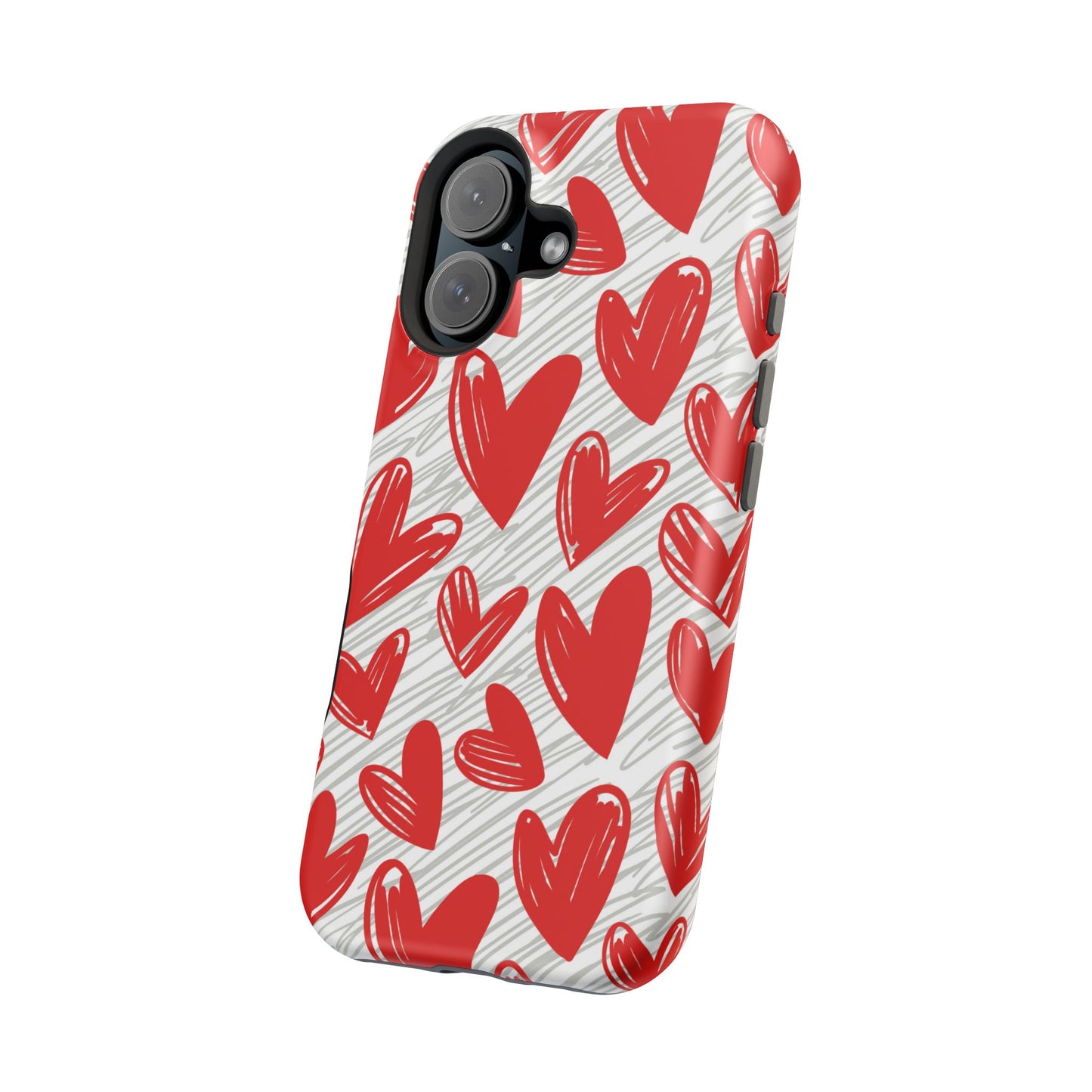 MagSafe Case: Whimsical Heart Doodle