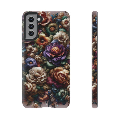 Floral Elegance For Samsung - Protective Dual-Layer Design with Vibrant Full-Wrap Print