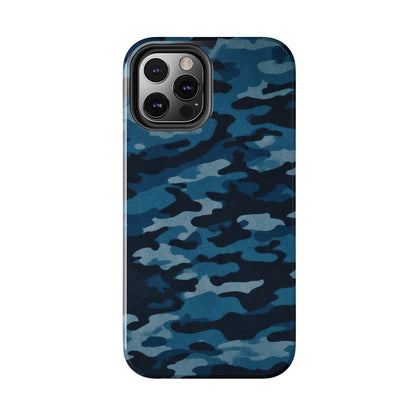 Dark Blue Camouflage – Stylish and Durable iPhone Case for Everyday Use