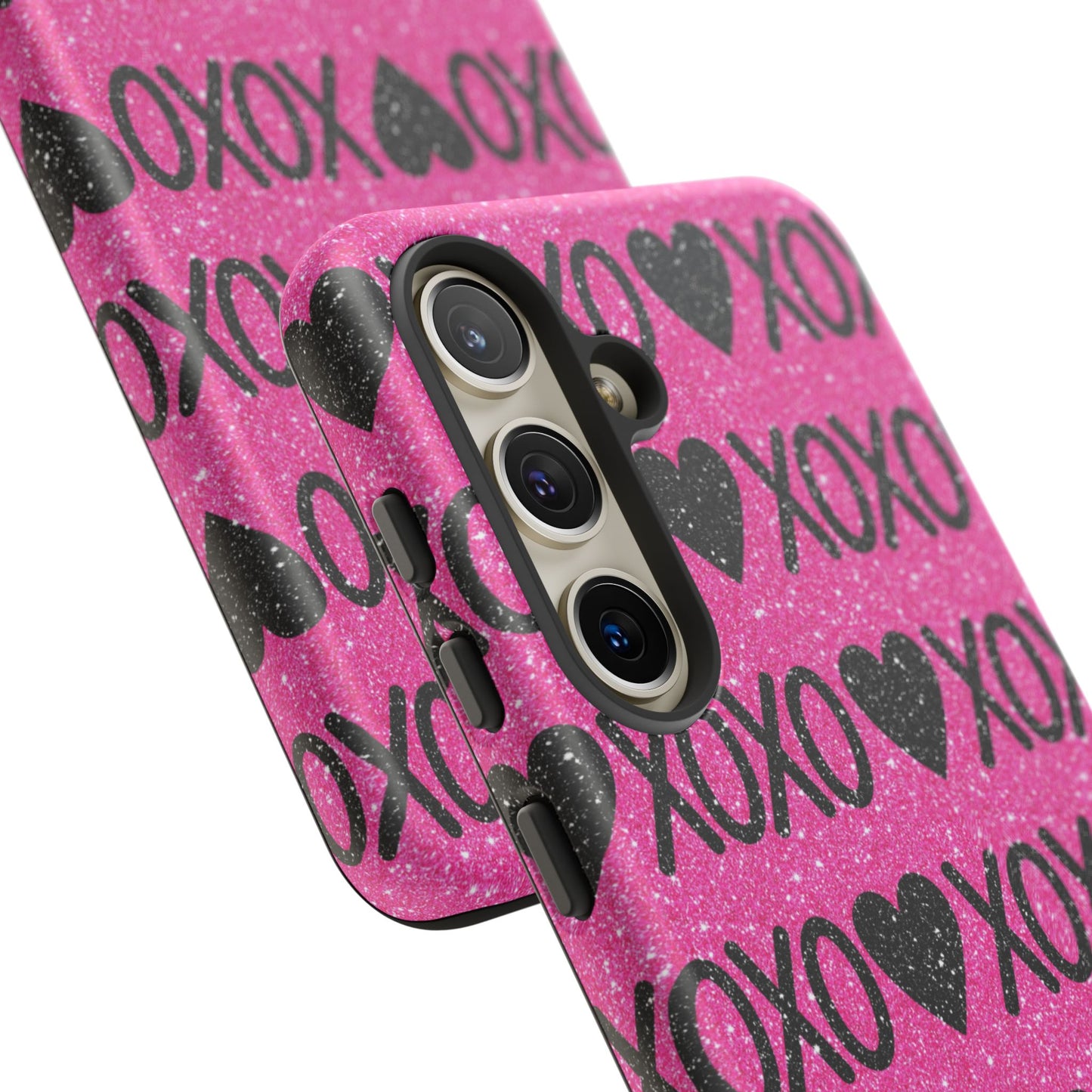 XOXO Glitter Hearts Samsung Case