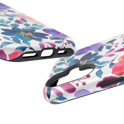 Mystic Bloom – MagSafe Case with Vibrant Watercolor Florals