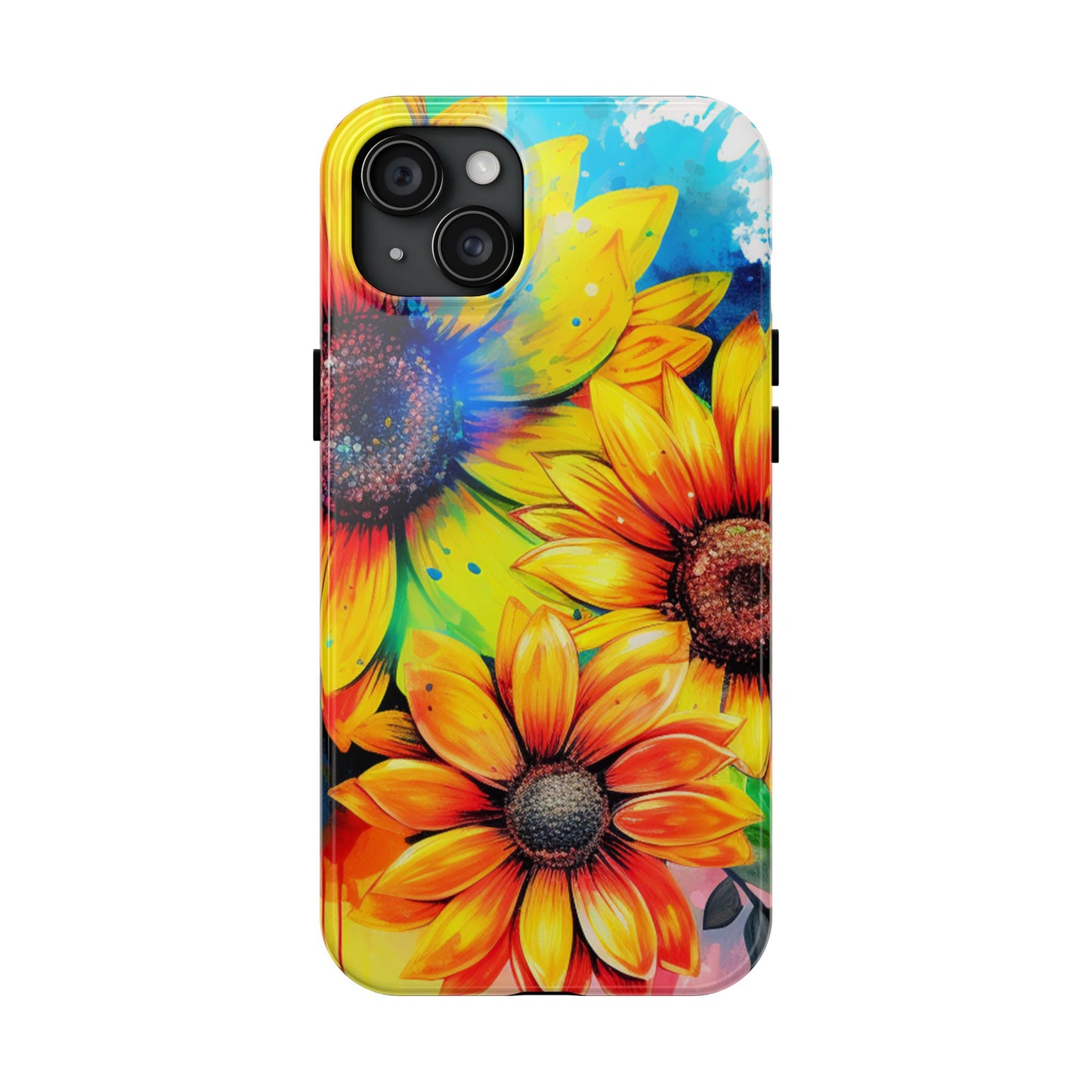 Vibrant Sunflower Splash - iPhone Series Case