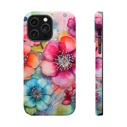 Vibrant Watercolor Floral Garden - MagSafe iPhone Series Case