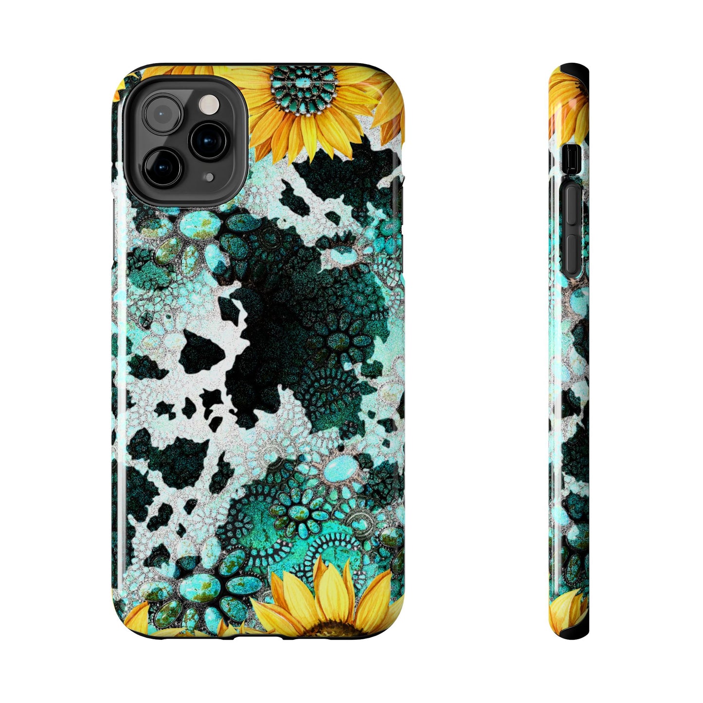 Boho Turquoise Sunflower Lace - iPhone Series Case