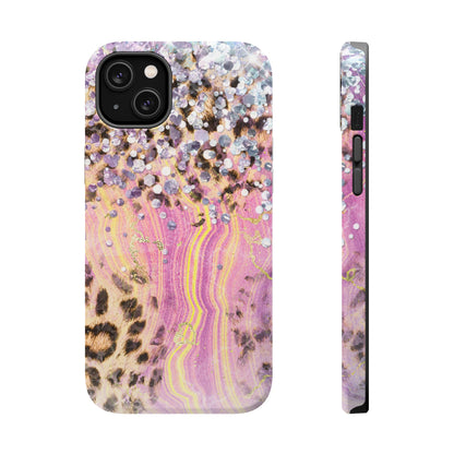 Glitter Glam Leopard – Magsafe iPhone Series Case