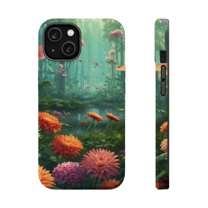 Enchanted Forest Dragonflies & Blossoms – MagSafe iPhone Series Case