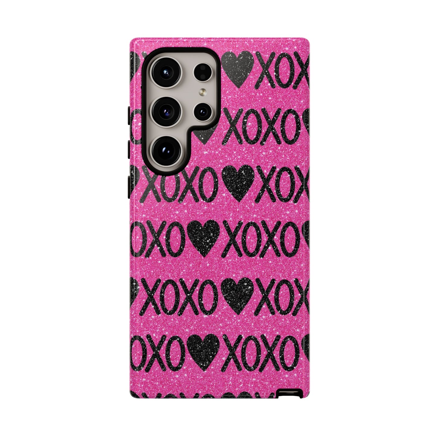 XOXO Glitter Hearts Samsung Case