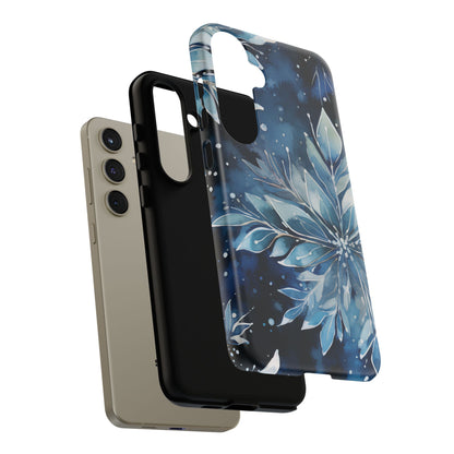 Winter’s Embrace – Blue Snowflake Samsung Galaxy Case