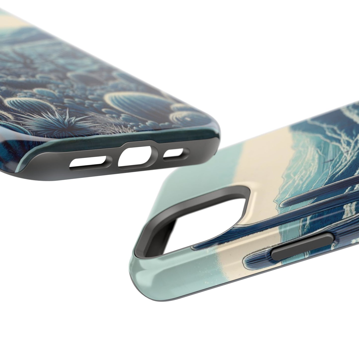 Desert Blues Cactus iPhone Case