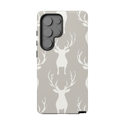 Minimalist Deer Silhouette Pattern – Samsung Galaxy Series Case