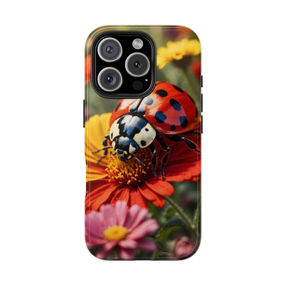 Ladybug on Orange Daisy - iPhone Series Case