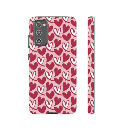 Hand-Drawn Hearts Samsung Galaxy Case