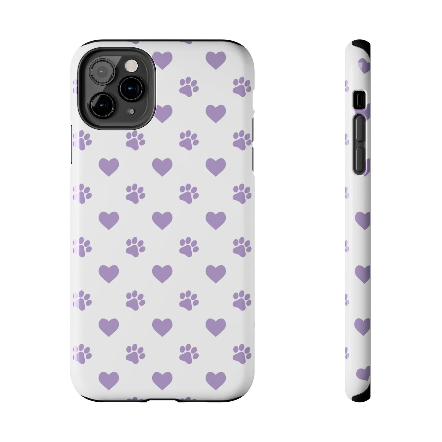 Paw Prints & Hearts – Cute and Durable iPhone Case for Animal Lovers