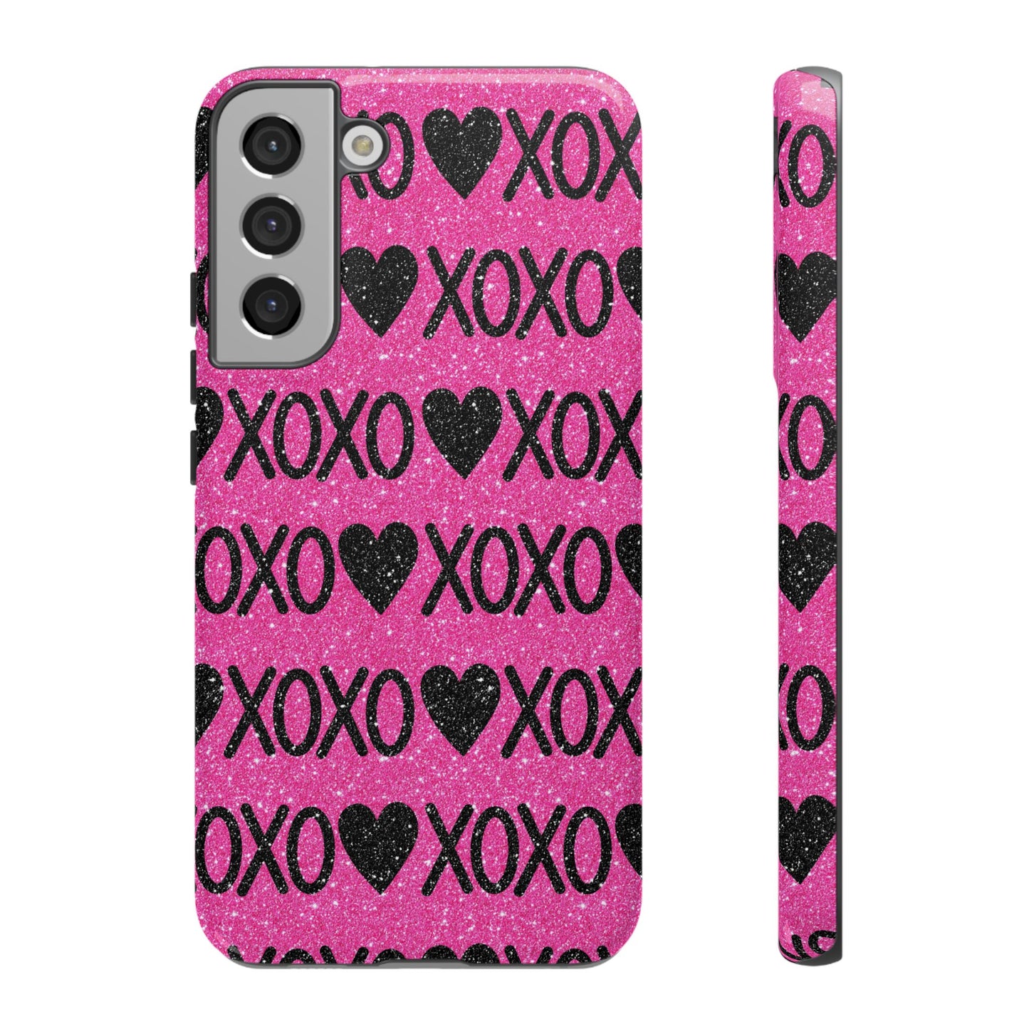 XOXO Glitter Hearts Samsung Case