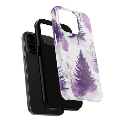 Purple Snowy Forest - iPhone Series Case